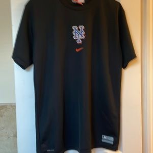 Nike Dry fit Authentic Collection Performance Apparel Black short sleeve shirt